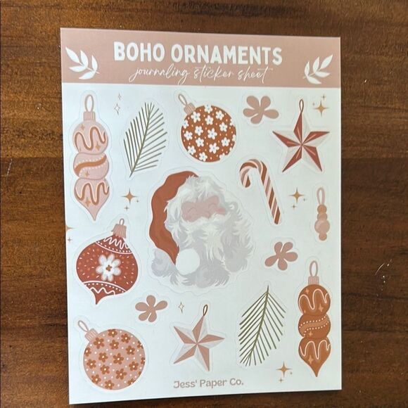 Stickers cards Xmas motive Boho style all new Jess’ paper - Picture 6 of 8
